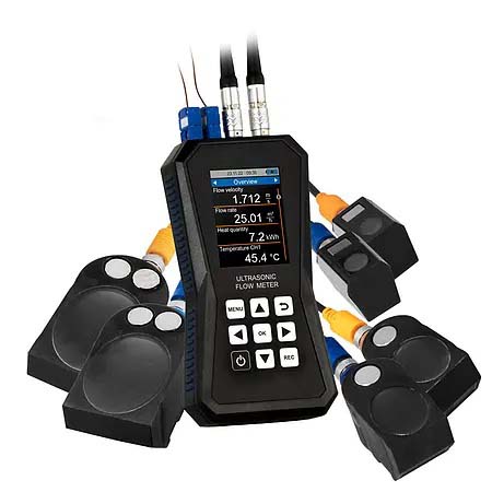 Portable Ultrasonic Flow Meter with heat meter